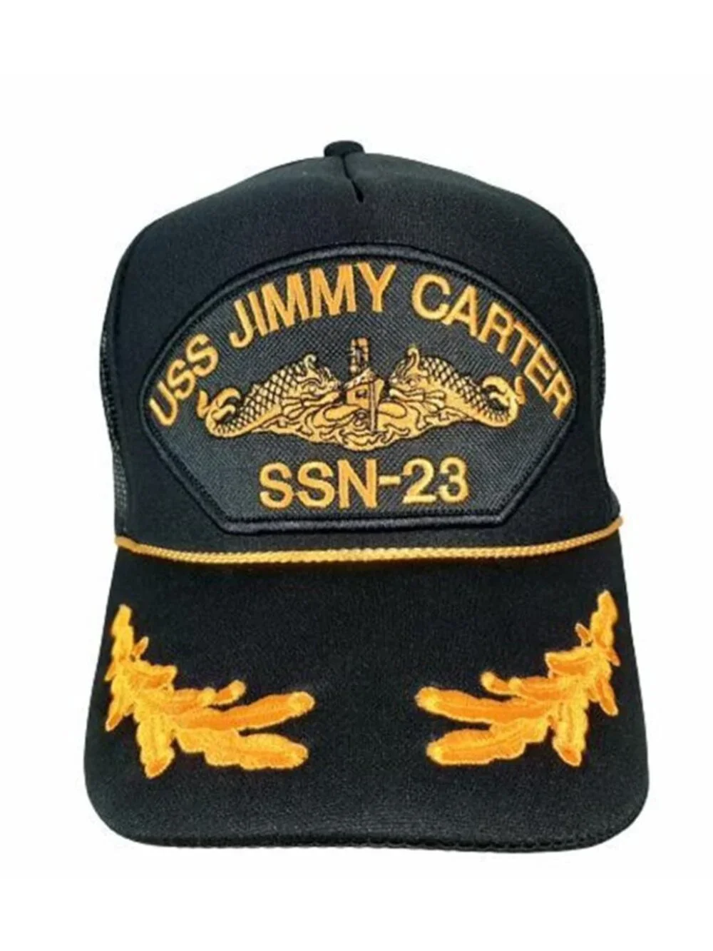 Retro USS Jimmy Carter SSN 23 Submarine Patch Trucker Hat Navy Officer Cap New